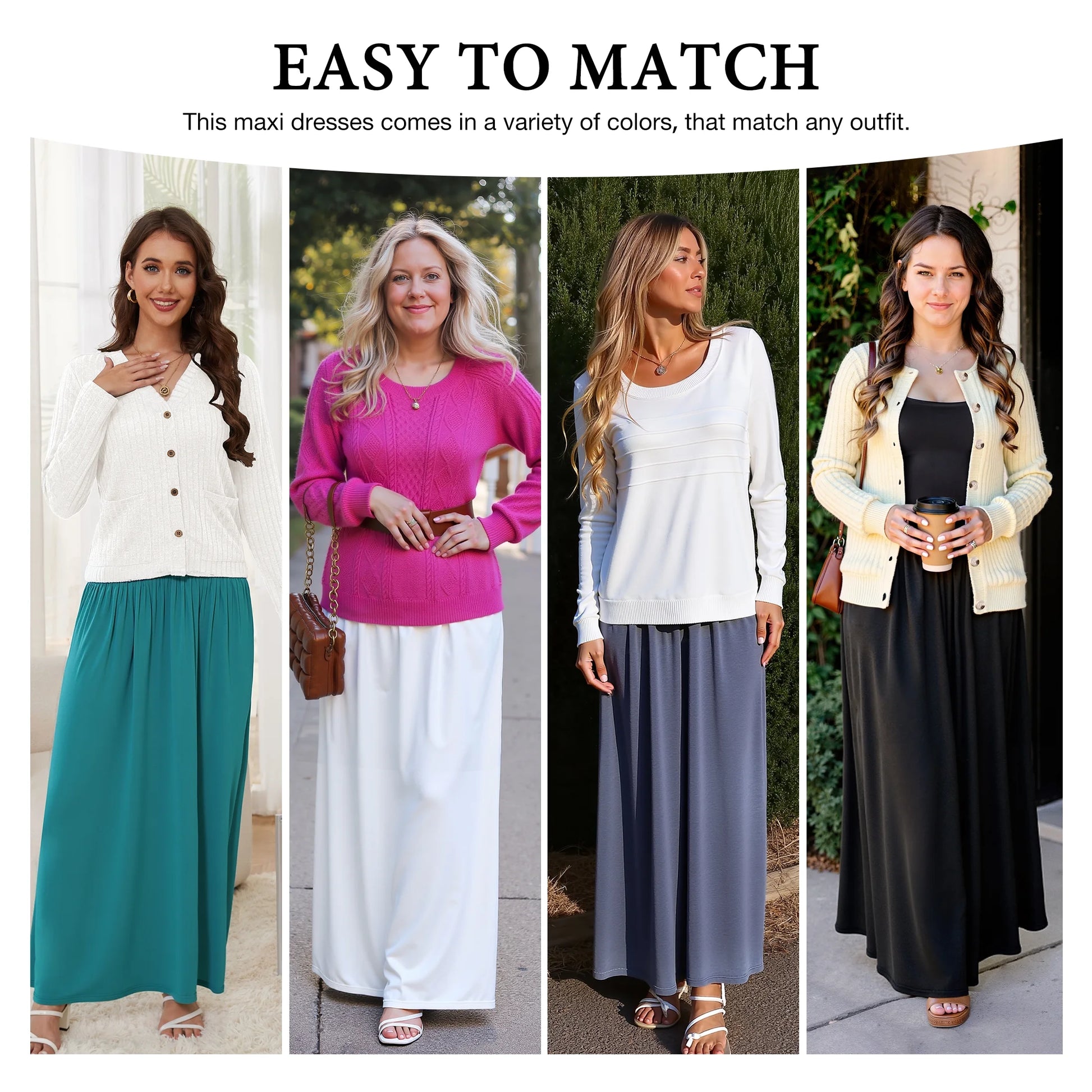 Women'S Short Sleeve Loose Plain Maxi Dresses Casual Long Dresses with Pockets,Us Size,Dark Purple,Xl